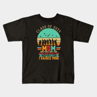 Senior Mom Class of 2024 Graduation 2024 Gift ,Senior 24 Kids T-Shirt